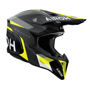 Capacete AIROH WRAAAP CONQUER Amarelo Mate | Capacete Offroad