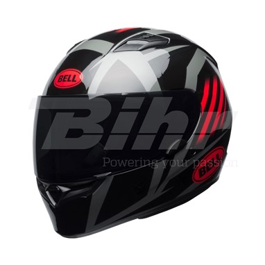 CAPACETE BELL Qualifier Blaze  Preta/Vermelha/Titânio | Capacete Integral