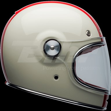 CAPACETE BELL Bullitt DLX Command Brilho Vintage Branca/Vermelha/Azul | Capacete Integral