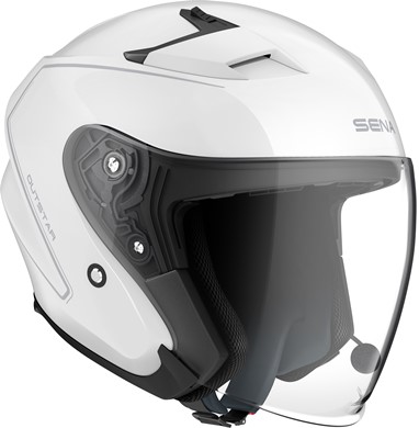 SENA OUTSTAR Branco C Intercom Mesh | Capacete Aberto