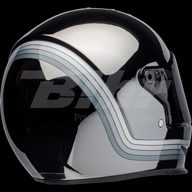 CAPACETE BELL Eliminator Spectrum Preta Mate/Cromo, | Capacete Integral