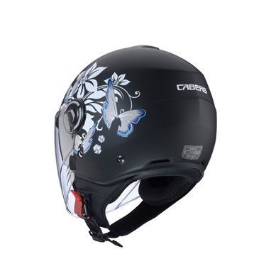CABERG Capacete RIVIERA V4X MIA Preto/Branco/Cinza | Capacetes