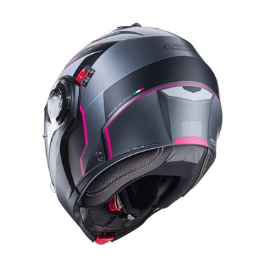 CABERG DUKE EVO MOVE Mate Gun/Preto/Fuchia | Capacete Modular
