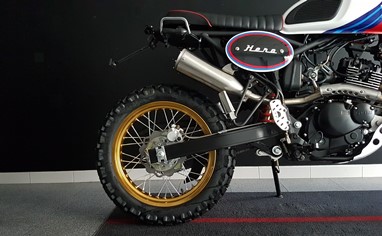 Bullit Hero 125 Scrambler Branco Racing | Moto