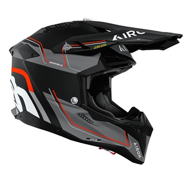 Capacete AIROH AVIATOR 3 LEADER Laranja Mate | Capacete Offroad