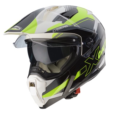 Capacete XTRACE SPARK Branco/Anthrac/Fluo Caberg | Capacete Integral