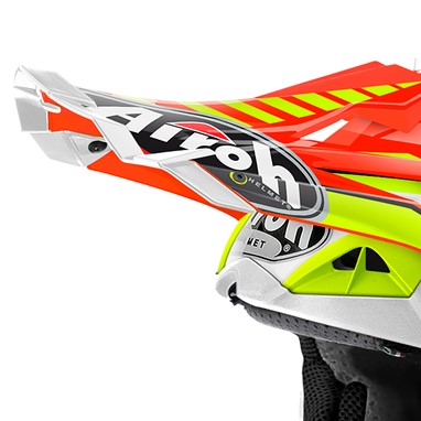 Pala Capacete AVIATOR 2.2 DOUBLE laranja AIROH | Pala