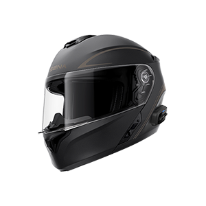 Capacete OUTRUSHR Preto Matt C Intercom Mesh ECE2206 SENA | Capacete Modular