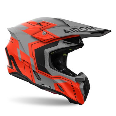 AIROH TWIST 3 DIZZY Laranja Fluo Mate | Capacete Offroad