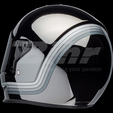 CAPACETE BELL Eliminator Spectrum Preta Mate/Cromo, | Capacete Integral