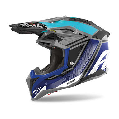 AIROH AVIATOR 3 LEAGUE Azul | Capacete Offroad