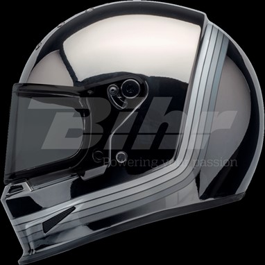 CAPACETE BELL Eliminator Spectrum Preta Mate/Cromo, | Capacete Integral