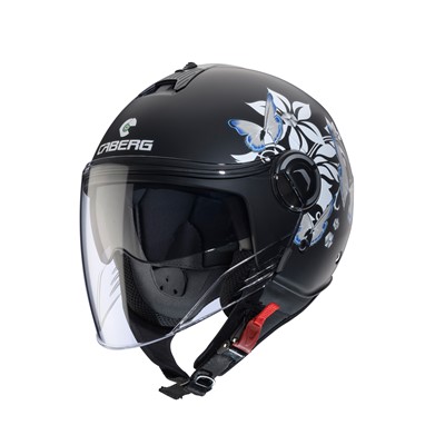 CABERG Capacete RIVIERA V4X MIA Preto/Branco/Cinza | Capacetes