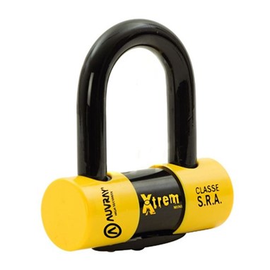 AUVRAY Disco Xtrem Mini em U Preto SRA + cabo reminder | Cadeado