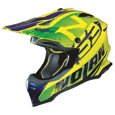 Nolan Capacete N53 Whoop Led Yellow 49 | Capacete Offroad