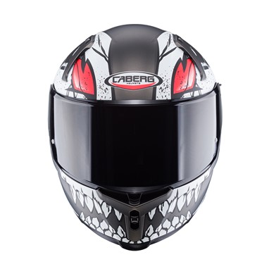 CABERG AVALON X PUNK Cinza/Branco/Vermelho | Capacete Integral