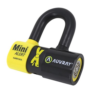 AUVRAY Disco Xtrem Mini em U c/ Alarme SRA + cabo reminder | Cadeado