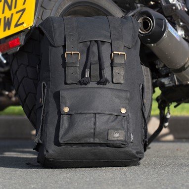 Merlin ASHBY CLASSIC WAXED COTTON RUCKSACK BLACK | Mochila