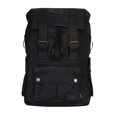 Merlin ASHBY CLASSIC WAXED COTTON RUCKSACK BLACK | Mochila