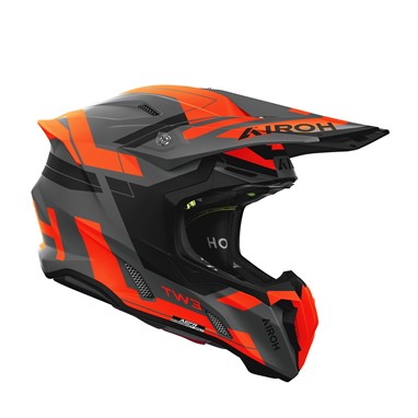 Capacete AIROH TWIST 3 DINASTY Laranja Mate | Capacete Offroad