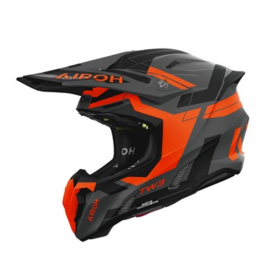 Capacete AIROH TWIST 3 DINASTY Laranja Mate | Capacete Offroad