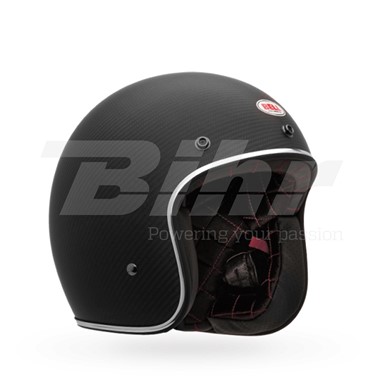 CAPACETE BELL Custom 500 Carbon Solid Preto Mate | Capacete Aberto