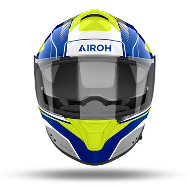 AIROH SPARK 2 CHRONO Azul/Amarelo | Capacete Integral