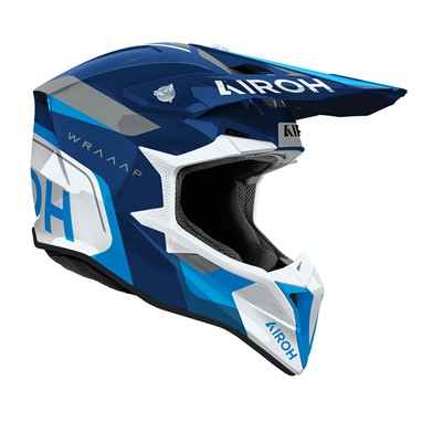 Capacete AIROH WRAAAP CONQUER Azul Gloss | Capacete Offroad