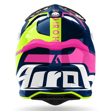 AIROH STRYCKER BLAZER Azul/Rosa | Capacete Offroad