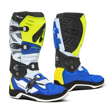 FORMA PILOT Amarelo Fluo/Branco/Azul | Botas