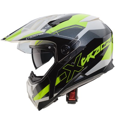 Capacete XTRACE SPARK Branco/Anthrac/Fluo Caberg | Capacete Integral