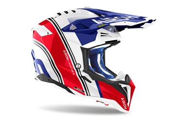 AIROH Capacete AVIATOR 3 HIMA Vermelho Gloss | Capacete Offroad