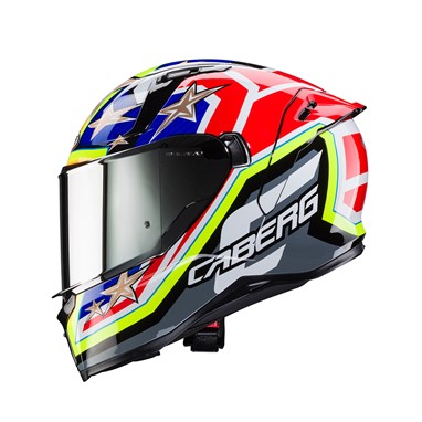 CABERG AVALON X TRACK Preto/Amar/Verm/Azul | Capacete Integral