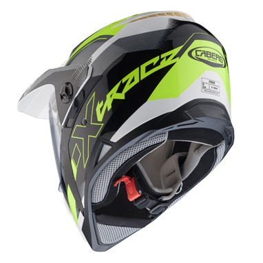 Capacete XTRACE SPARK Branco/Anthrac/Fluo Caberg | Capacete Integral
