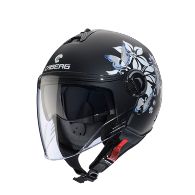 CABERG Capacete RIVIERA V4X MIA Preto/Branco/Cinza | Capacetes