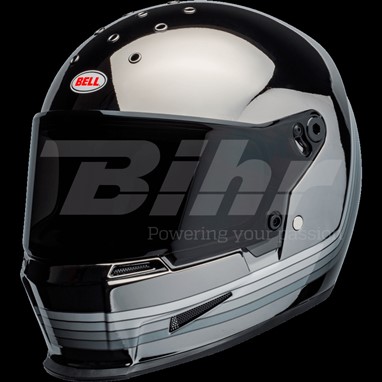 CAPACETE BELL Eliminator Spectrum Preta Mate/Cromo, | Capacete Integral
