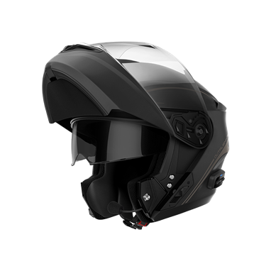 Capacete OUTRUSHR Preto Matt C Intercom Mesh ECE2206 SENA | Capacete Modular