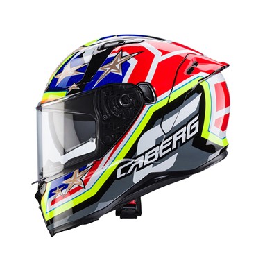 CABERG AVALON X TRACK Preto/Amar/Verm/Azul | Capacete Integral