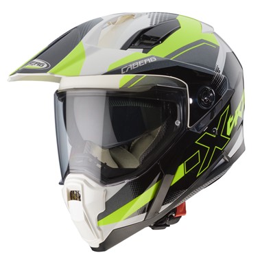 Capacete XTRACE SPARK Branco/Anthrac/Fluo Caberg | Capacete Integral