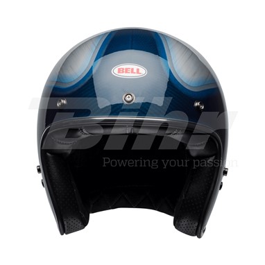 CAPACETE BELL Custom 500 Carbon Jager Azul Candy | Capacete Aberto
