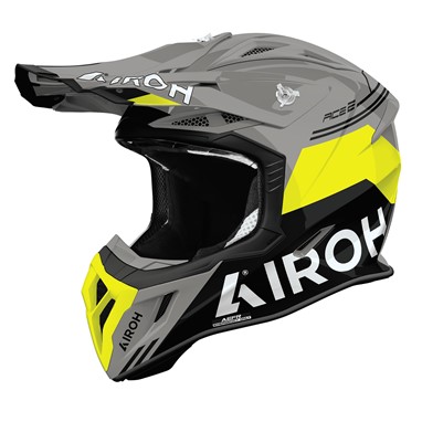 Capacete AIROH AVIATOR ACE 2 FURY Amarelo Gloss | Capacete Offroad