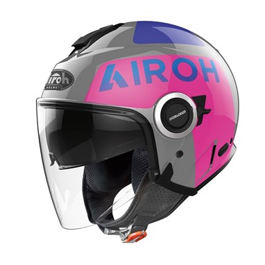 AIROH HELIOS UP Rosa Gloss | Capacete Aberto