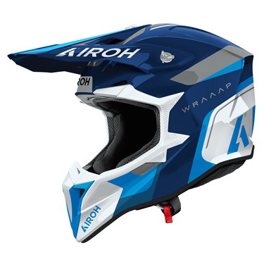 Capacete AIROH WRAAAP CONQUER Azul Gloss | Capacete Offroad