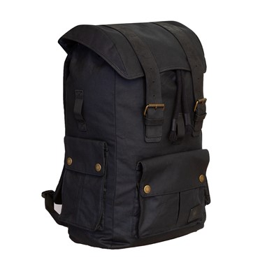 Merlin ASHBY CLASSIC WAXED COTTON RUCKSACK BLACK | Mochila