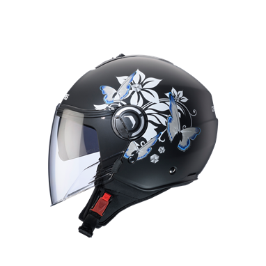 CABERG Capacete RIVIERA V4X MIA Preto/Branco/Cinza | Capacetes