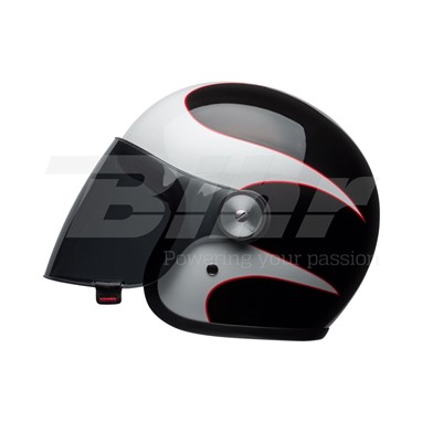 CAPACETE BELL Riot Boost Branco/Preto/Vermelho | Capacete Aberto