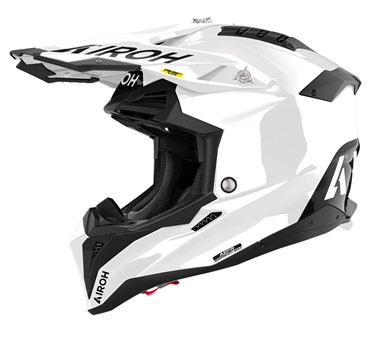 Capacete AIROH AVIATOR 3 EVO FIM  COLOR Branco Gloss | Capacete Offroad