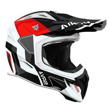 Capacete AIROH AVIATOR ACE 2 SHIELD Vermelho Gloss | Capacete Offroad