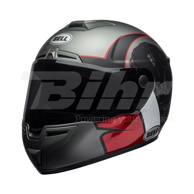 CAPACETE BELL SRT   Hart Luck Antracite/Branco/Vermelho | Capacete Integral