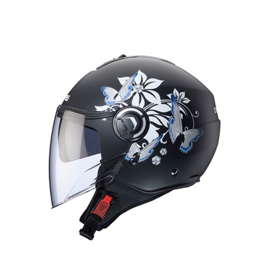 CABERG Capacete RIVIERA V4X MIA Preto/Branco/Cinza | Capacetes